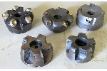 Mill Tooling - Work Holding - Cutters: Shell Mill /  Face Mills 5 pieces, Click to view larger photo...