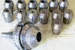 Mill Tooling - Work Holding - Cutters: Gorton No 30 Collet Chuck No. K-7233 w/13 Collets, Click to view larger photo...